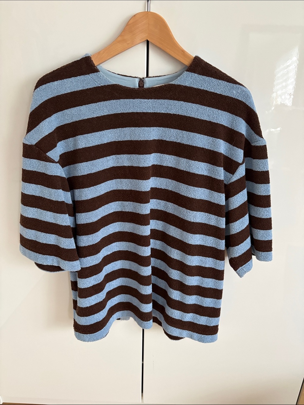 Tibi bonded dry loop terry easy t-shirt